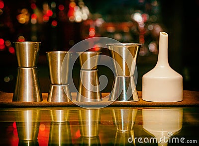 Measuring cup, Sheker set, bar Stock Photo