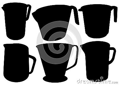 Measuring cups for cooking included Vector Illustration