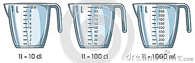 Measuring jug / cup Vector Illustration