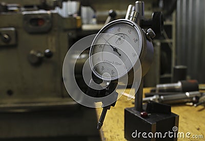 Measuring precision instruments instrument dial indicator Stock Photo