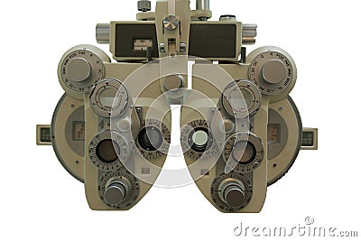 Measuring of sharpness of sight Stock Photo