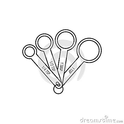 Measuring spoon Vector Illustration