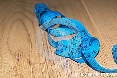 Measuring tape. Accurate tool for measuring the body Stock Photo