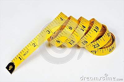 Measuring tape. For determining the dimensions of large-sized parts and markin Stock Photo