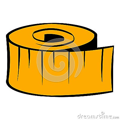 Measuring tape icon, icon cartoon Vector Illustration