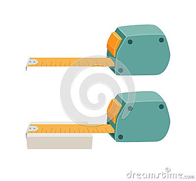 Measuring tape ruler Vector Illustration