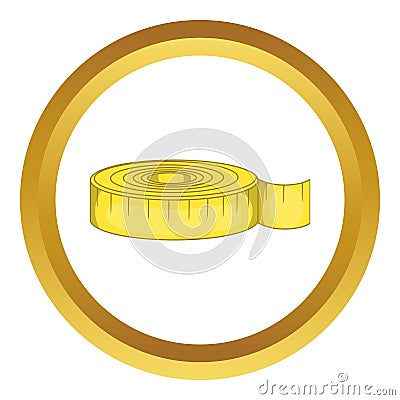 Measuring tape vector icon Vector Illustration