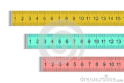 Measuring tapes Vector Illustration