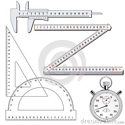 Measuring tools Vector Illustration