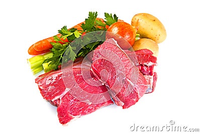 Meat for boiled Stock Photo