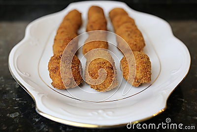 Meat croquette typical food of the Andalusian and Spanish cuisine