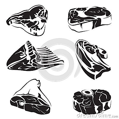 Meat images Vector Illustration