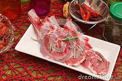 Meat of a lamb Stock Photo