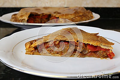 Meat pie traditional home cooking