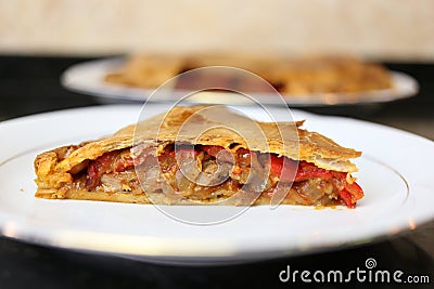 Meat pie traditional home cooking