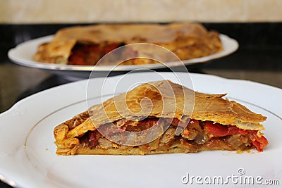 Meat pie traditional home cooking