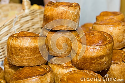 Meat pies Stock Photo