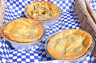 Meat Pies Stock Photo