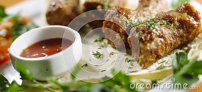 Meat rissoles Stock Photo