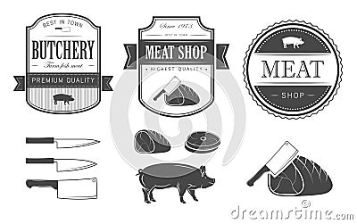 Meat set Vector Illustration