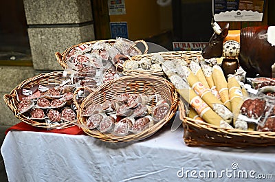 Meat stand Editorial Stock Photo