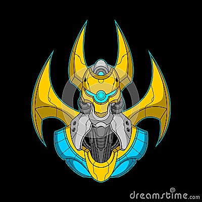 Mecha anubis illustration 001 Vector Illustration