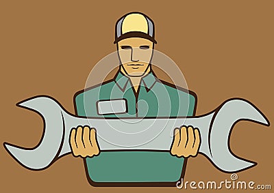 Mechanic Vector Illustration