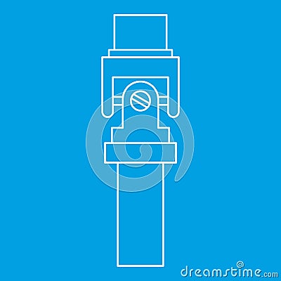 Mechanic detail icon, outline style Vector Illustration