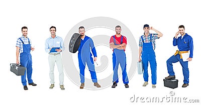 mechanic group Stock Photo