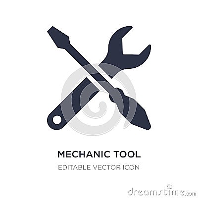 mechanic tool icon on white background. Simple element illustration from UI concept Vector Illustration