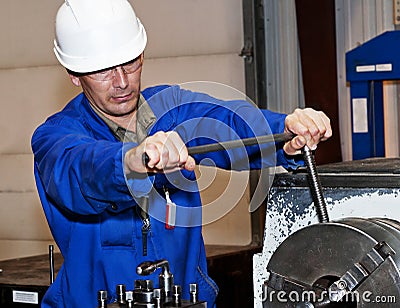 The mechanic on a workplace Stock Photo
