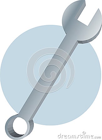 Mechanic wrench tool illustration Stock Photo