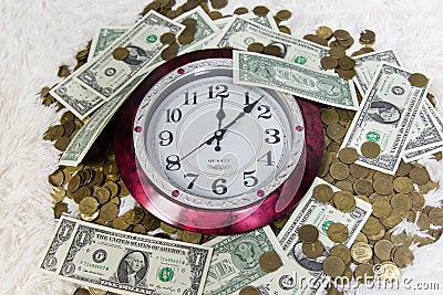 Time is money law of business. Stock Photo