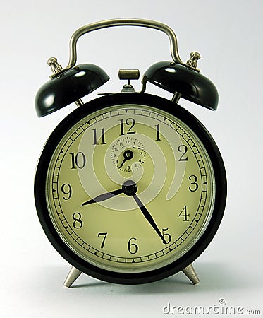 A mechanical alarm clock Stock Photo