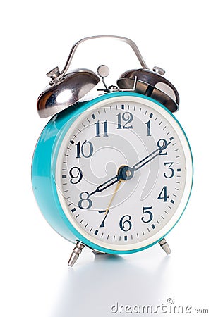 Mechanical alarm clock Stock Photo