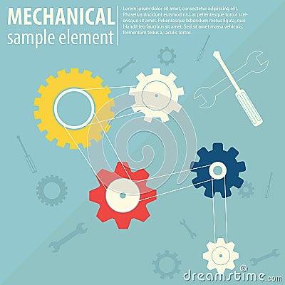 Mechanical Background Stock Photo