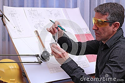 Mechanical Design Engineer Stock Photo