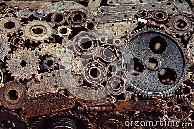 Mechanical design of gears welded welding machines idetaley Stock Photo
