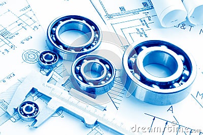 Mechanical drawing Stock Photo