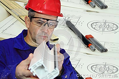 Skilled Mechanical Engineer Stock Photo