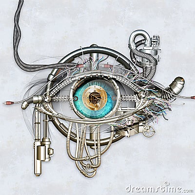 Mechanical eye Stock Photo