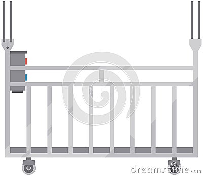 Lift platform with vertical movement, transporting device. Lifting mechanism with mechanical force Vector Illustration