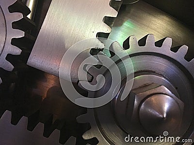 Mechanical Gears Stock Photo