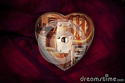 Mechanical Heart Stock Photo