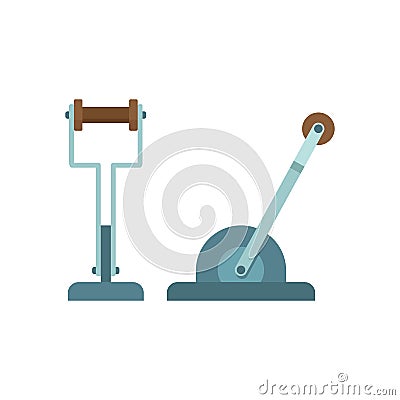 Mechanical lever machine part Vector Illustration