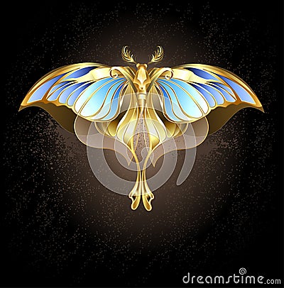 Mechanical moth Vector Illustration
