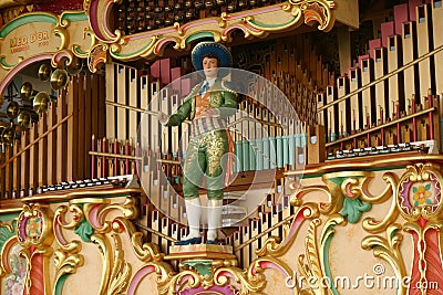 Mechanical Music Organ Stock Photo