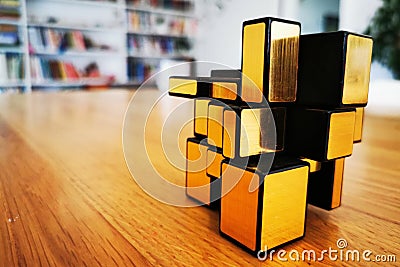 mechanical puzzle cube Editorial Stock Photo