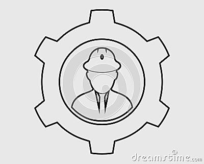 Mechanical Service line Icon. Vector Illustration