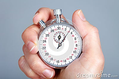 Mechanical stopwatch Stock Photo